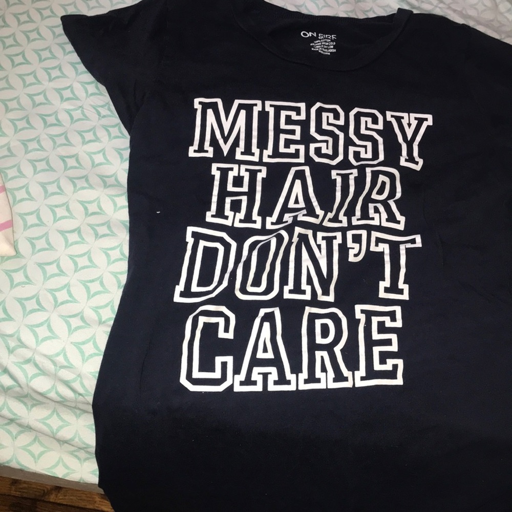 Blue messy hair don’t hair